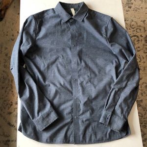 Lululemon Men’s City Slate Button Down Speckled Large